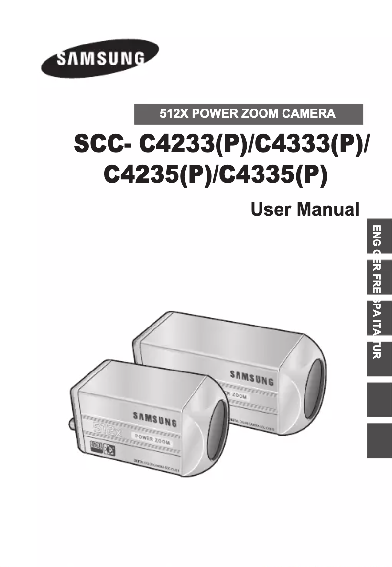 Page 1 of the manual User Manual Samsung SCC-C4235P