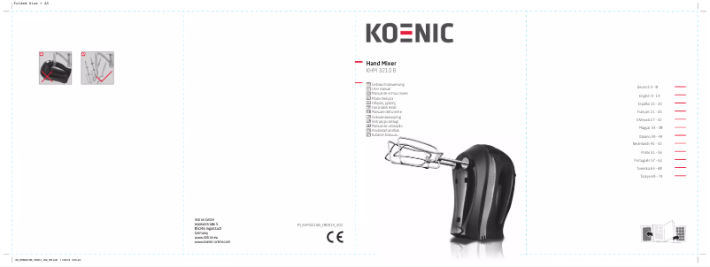 Page 1 of the manual User Manual Koenic KHM 3210 B