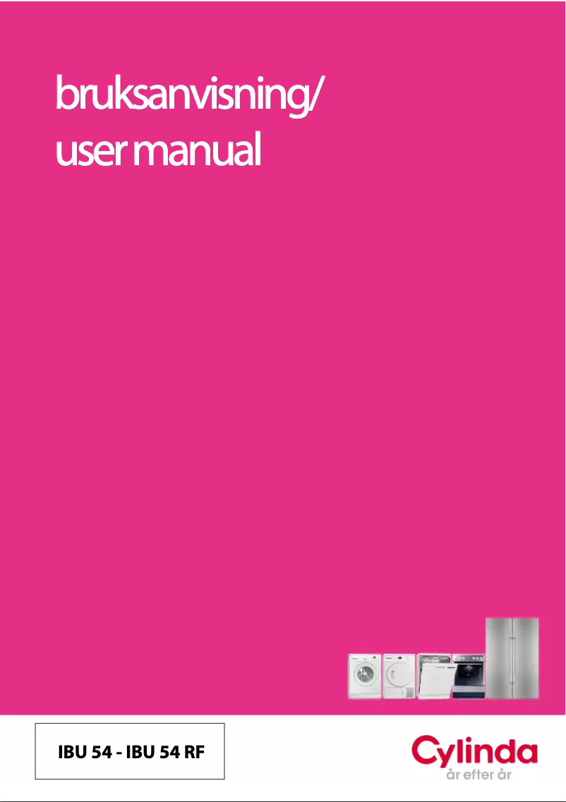 Page 1 of the manual User Manual Cylinda IBU 54 RF