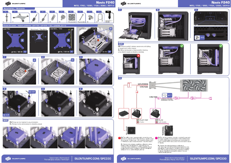 First page image of the manual for Navis F280