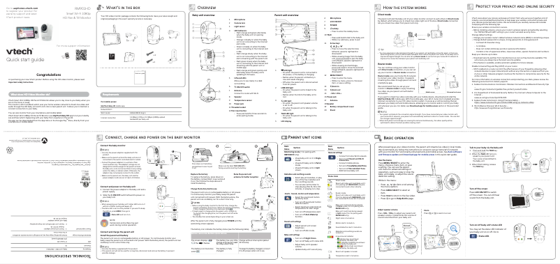 Page 1 of the manual User Manual Vtech RM901HD