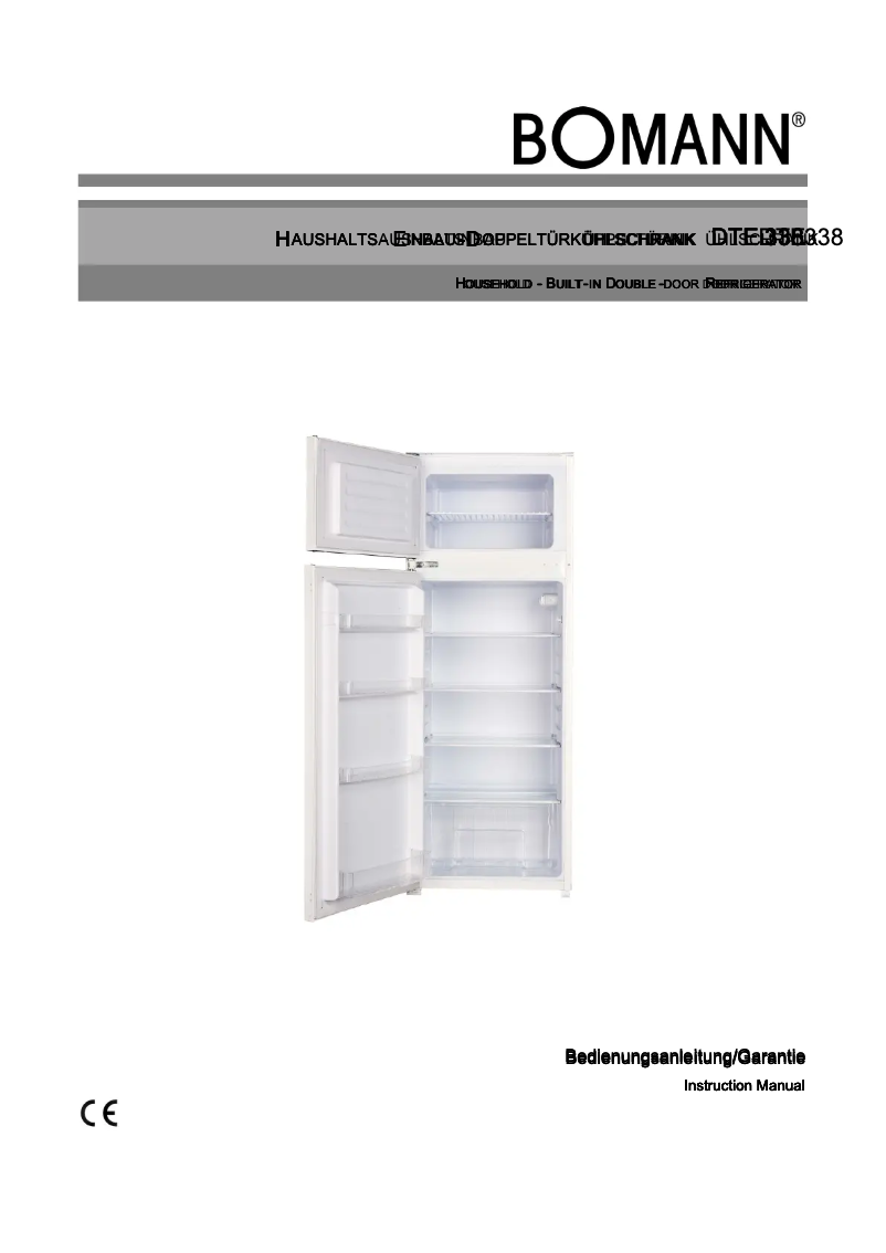 First page image of the manual for DTE 338