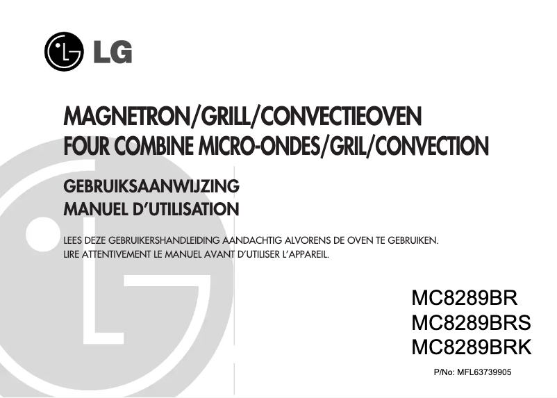 Page 1 of the manual User Manual LG MC8289BRS
