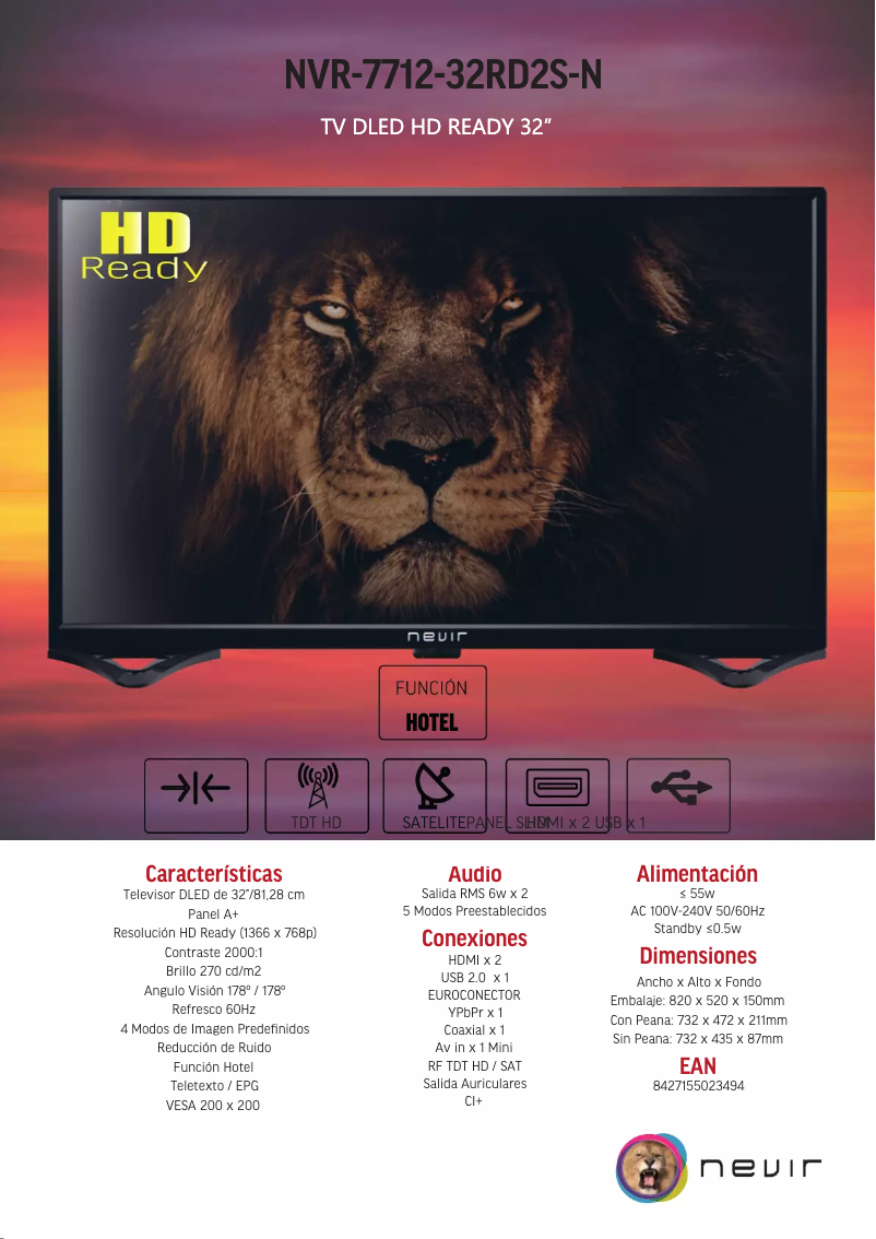 Page 1 of the manual User Manual Nevir NVR-7712-32RD2S-N