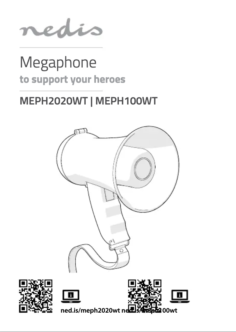 First page image of the manual for MEPH2020WT