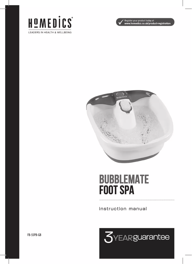 First page image of the manual for FB-55PB-EU