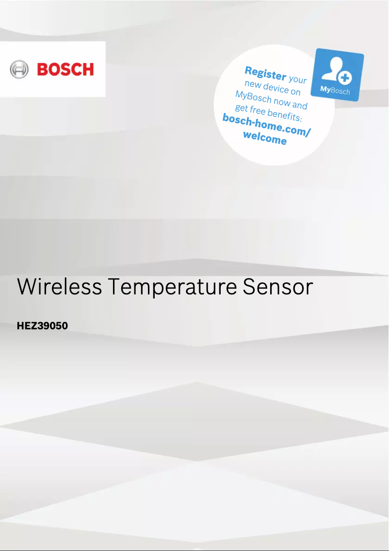 Page 1 of the manual User Manual Bosch PXY821DX6E