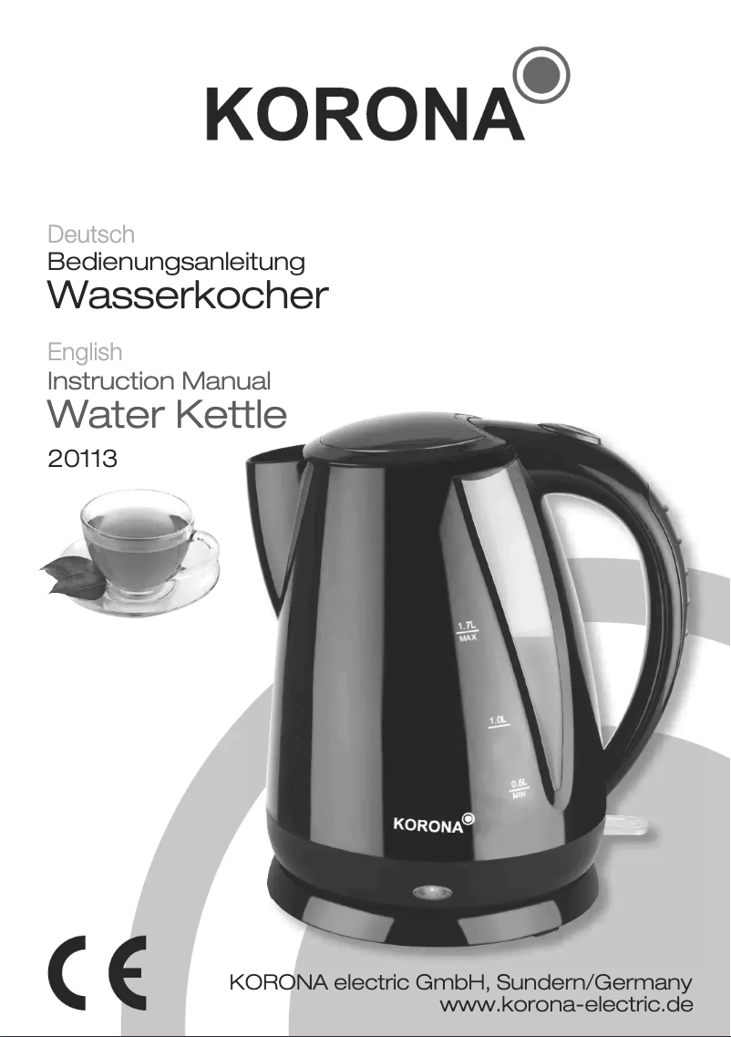 Page 1 of the manual User Manual Korona 20113