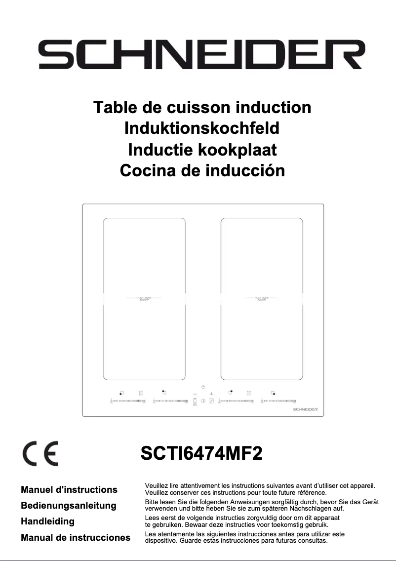 Page 1 of the manual User Manual Schneider SCTI6474MF2