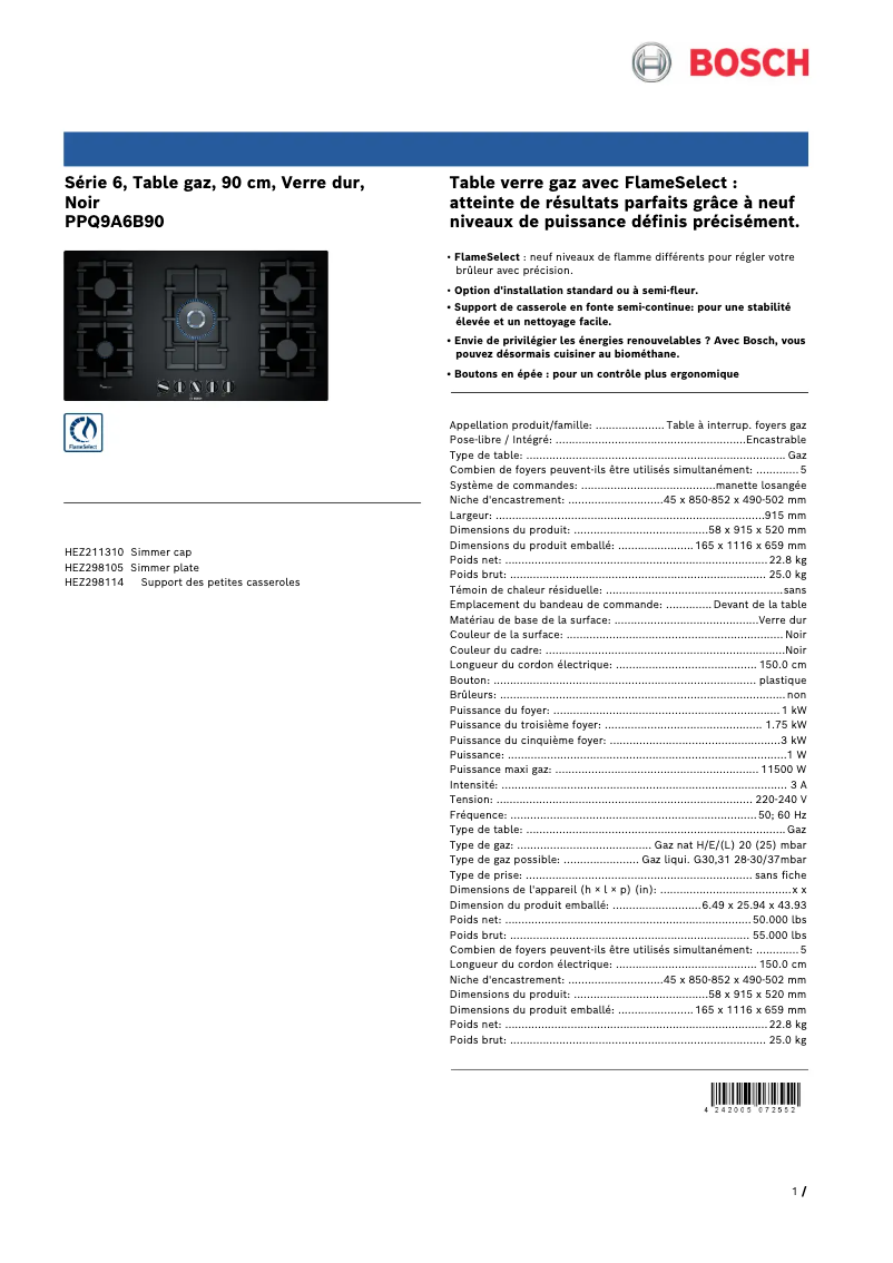 First page image of the manual for PPQ9A6B90