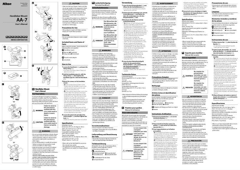 First page image of the manual for AA-7