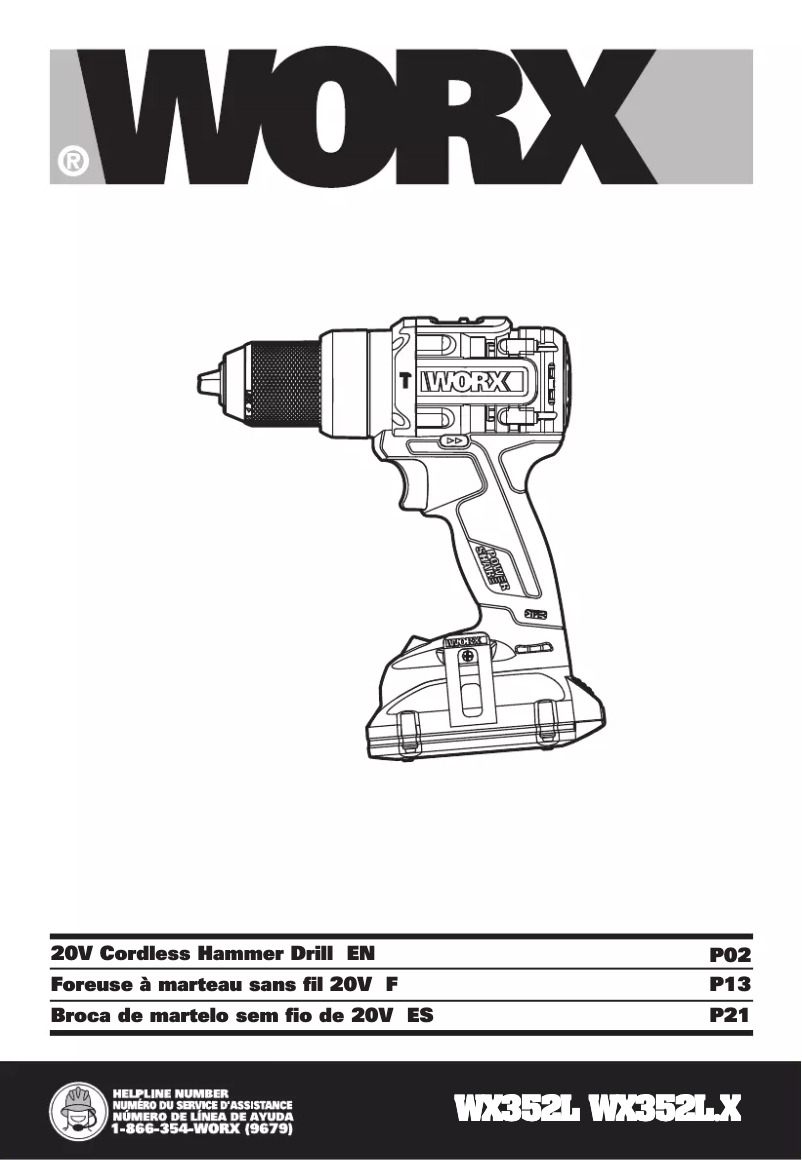 First page image of the manual for WX352L.9