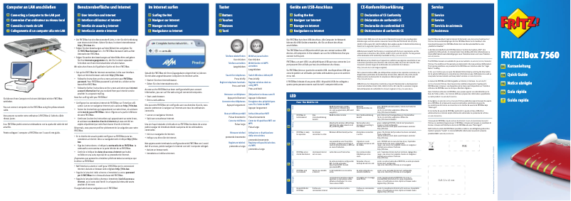 First page image of the manual for FRITZ!Box 7560