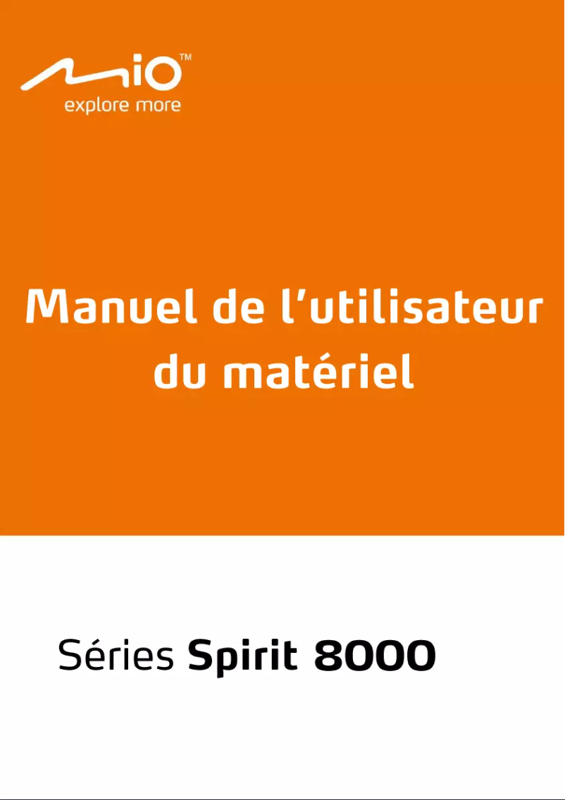 First page image of the manual for Spirit 8500