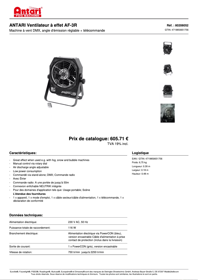 First page image of the manual for AF-3R