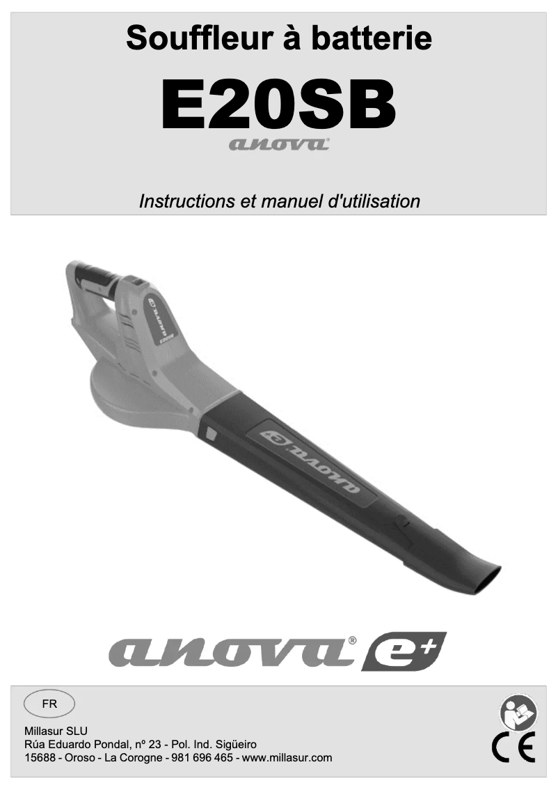 First page image of the manual for E20SB