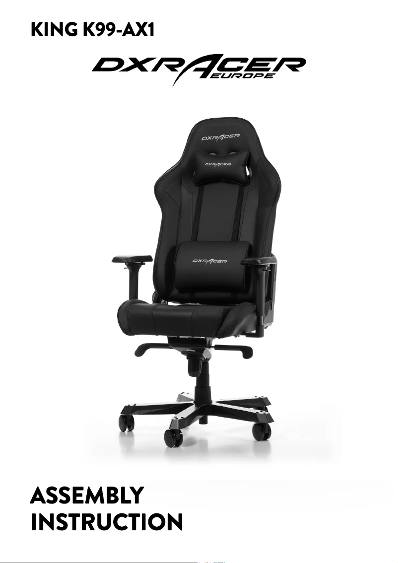 Page 1 of the manual User Manual DXRacer KING K99-N