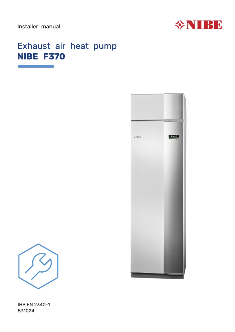 Image de la première page du manuel de l'appareil F370