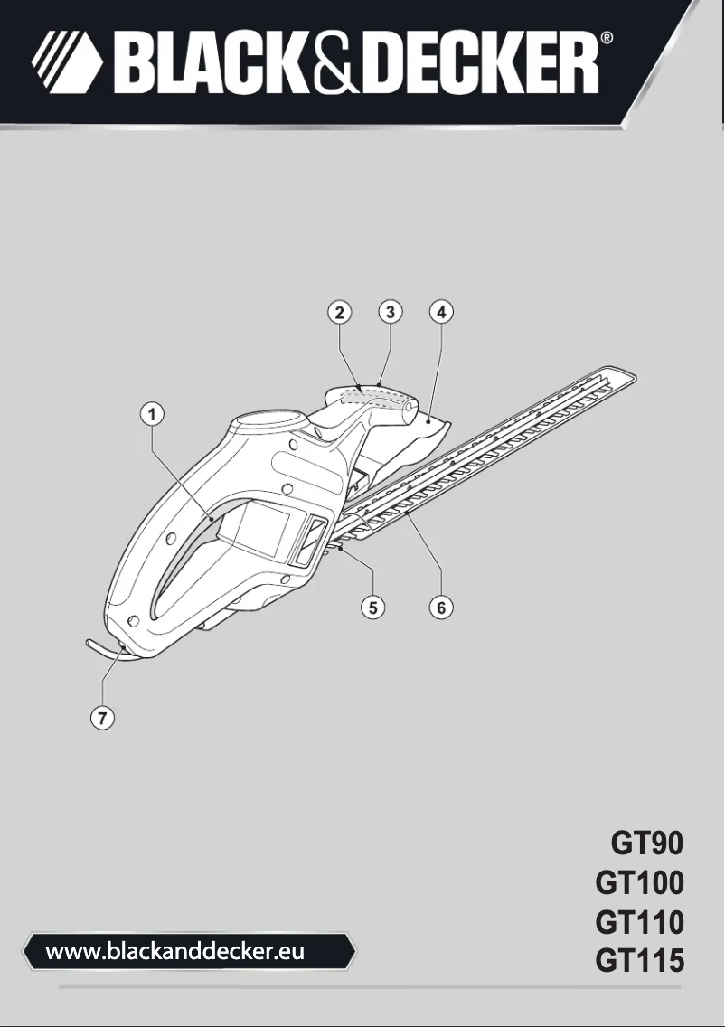 Page 1 of the manual User Manual Black & Decker GT110