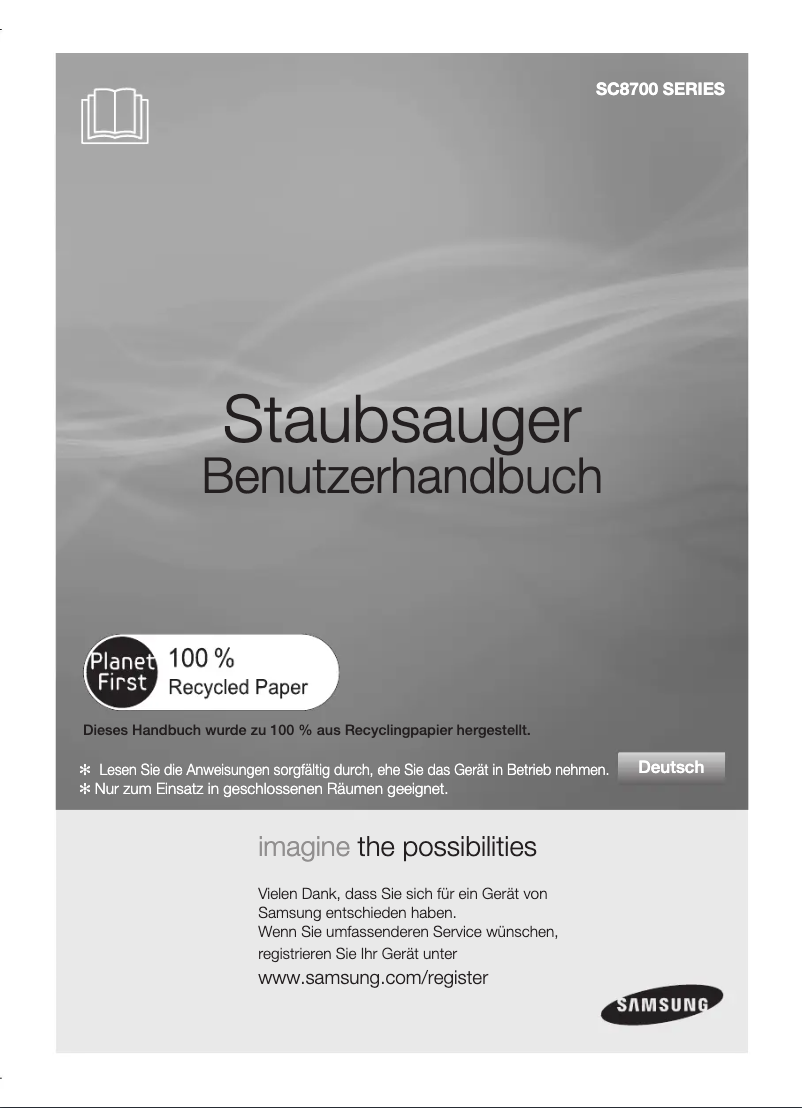 First page image of the manual for SC87H0