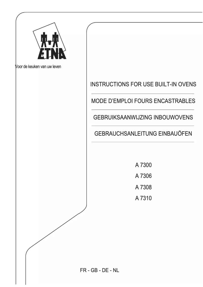 Page 1 of the manual User Manual Etna A7308FT