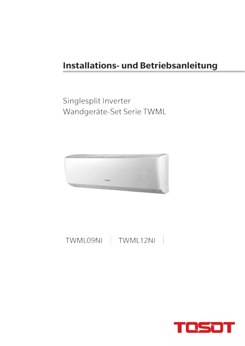 First page image of the manual for TWML09NI