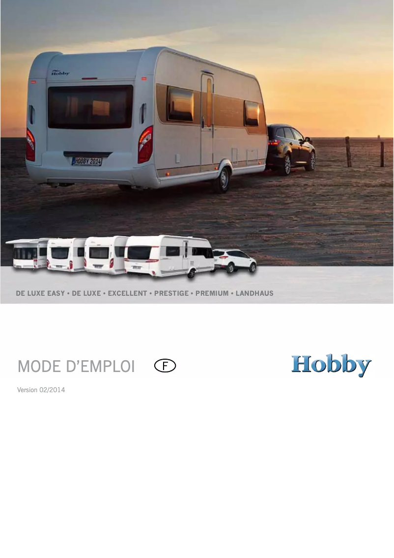 Page 1 of the manual User Manual Hobby Prestige (2014)