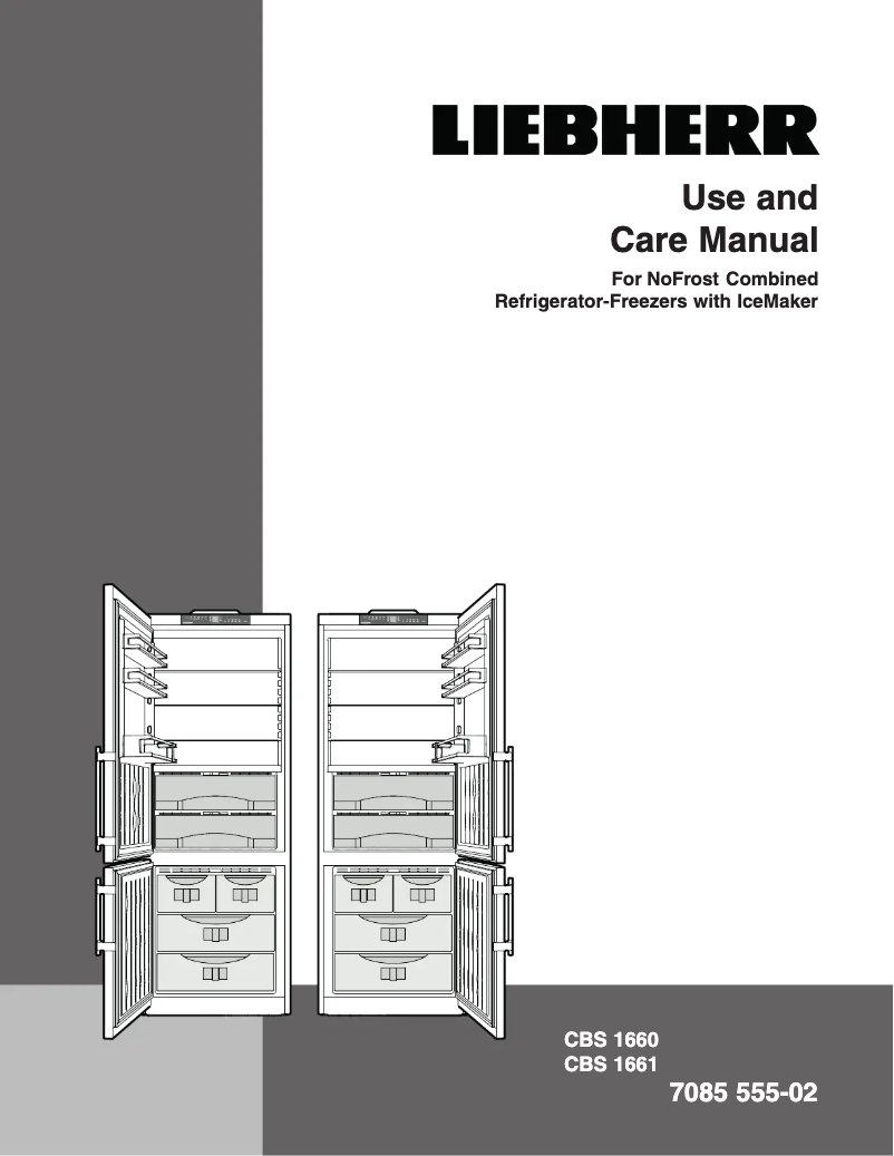 Page 1 of the manual Use and Maintenance Manual Liebherr CBS 1660