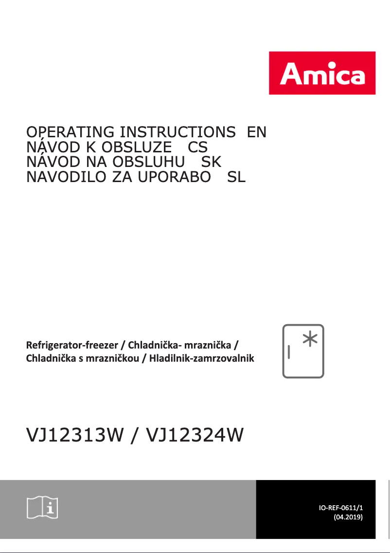 Page 1 of the manual User Manual Amica VJ 12324 W