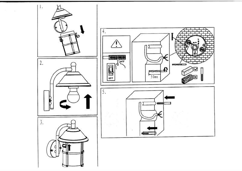 Page 1 of the manual User Manual Eglo San Telmo