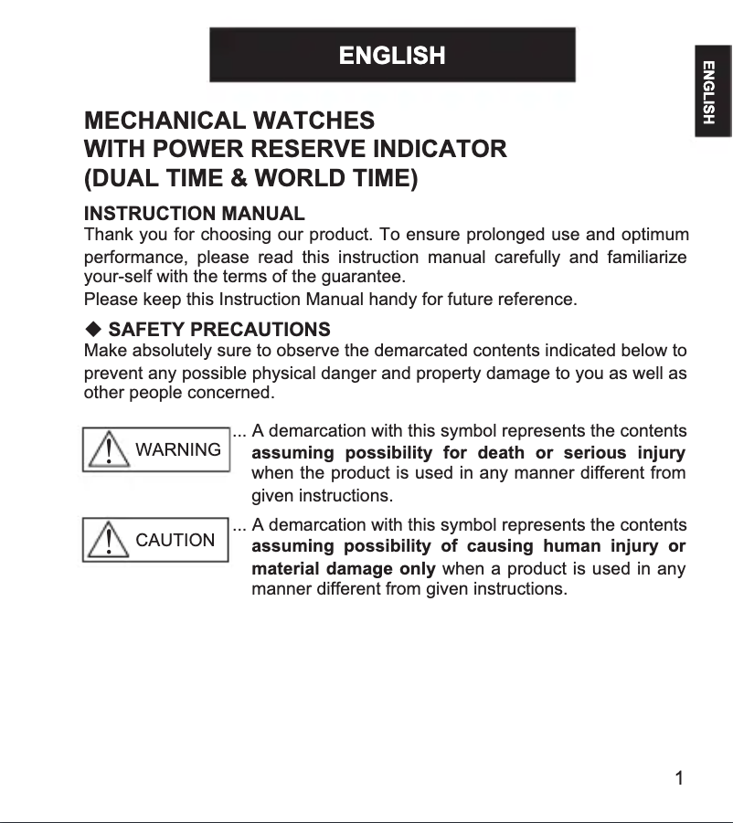 First page image of the manual for Executive FDH00001B0