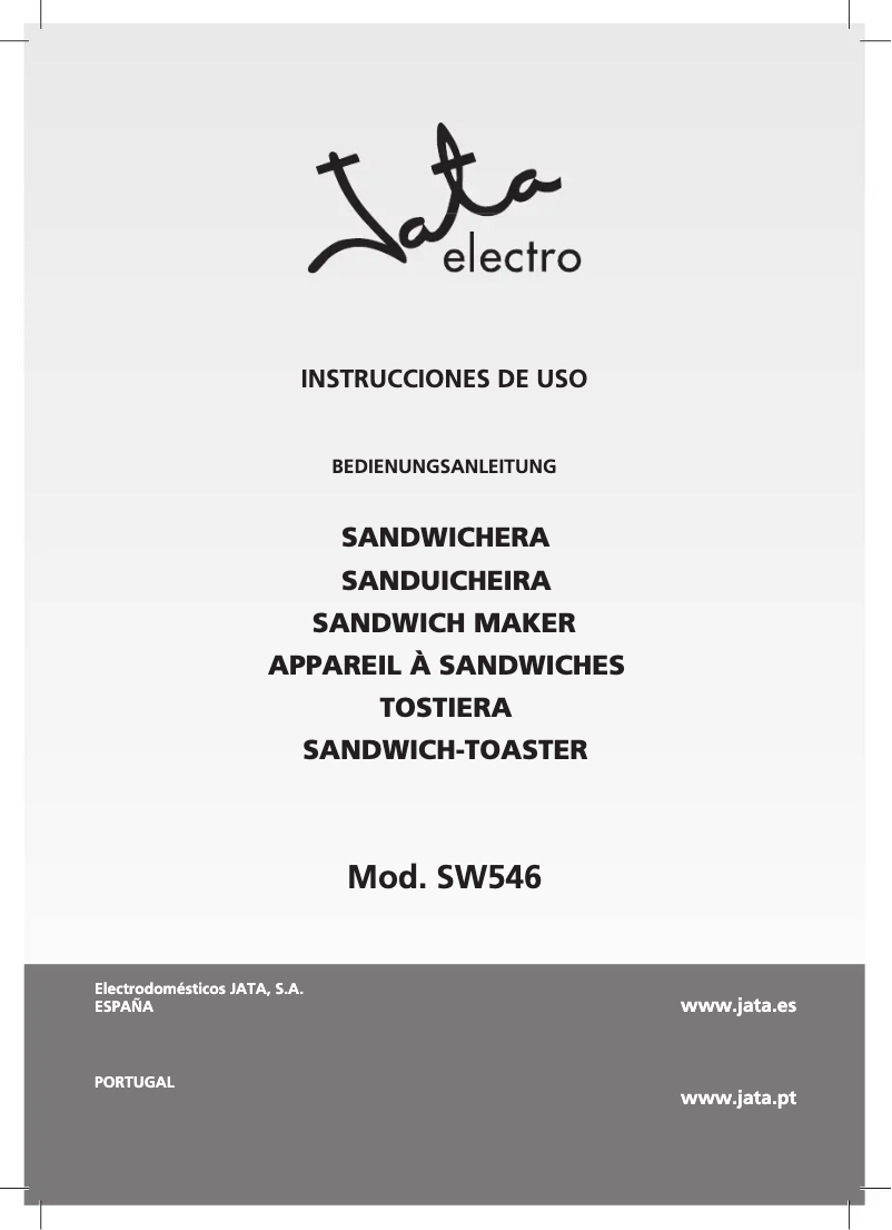 Page 1 of the manual User Manual Jata SW546