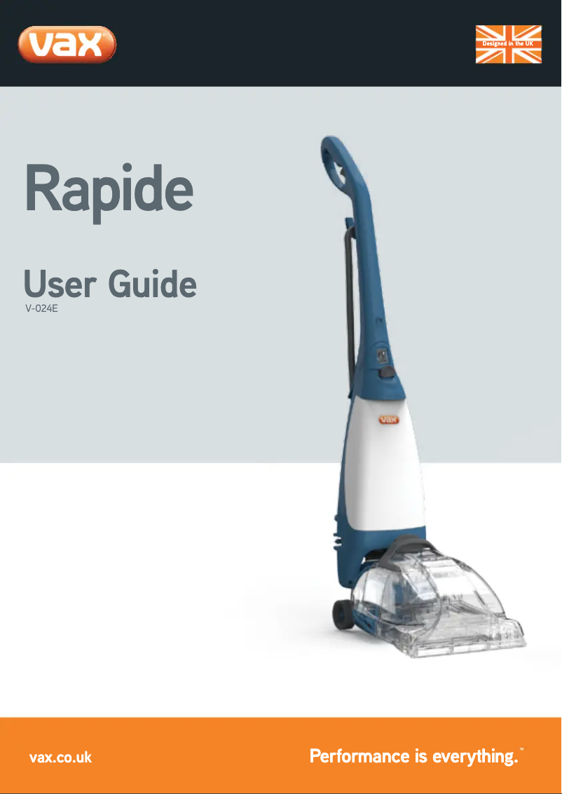 First page image of the manual for Rapide V-024U