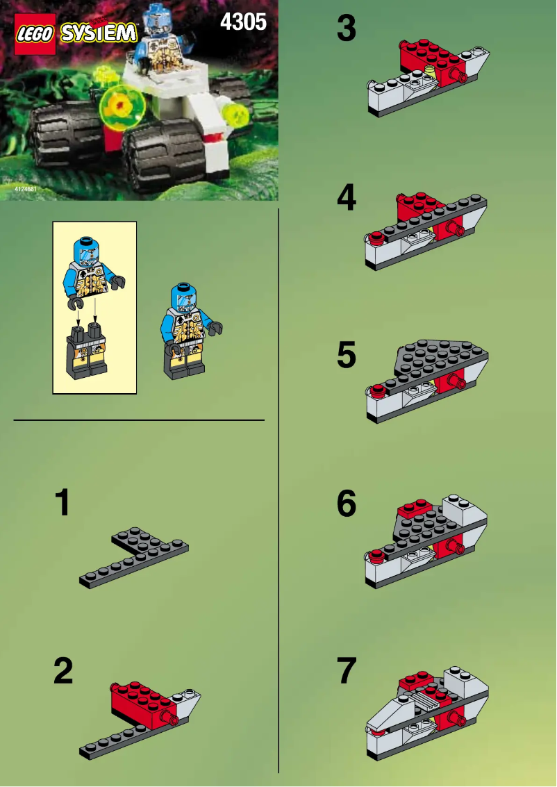 Page 1 of the manual User Manual Lego Space 6818