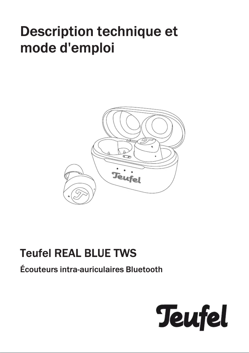 Page 1 of the manual User Manual Teufel Real Blue TWS
