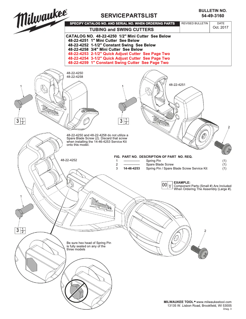 Page 1 of the manual User Manual Milwaukee 48-22-4252