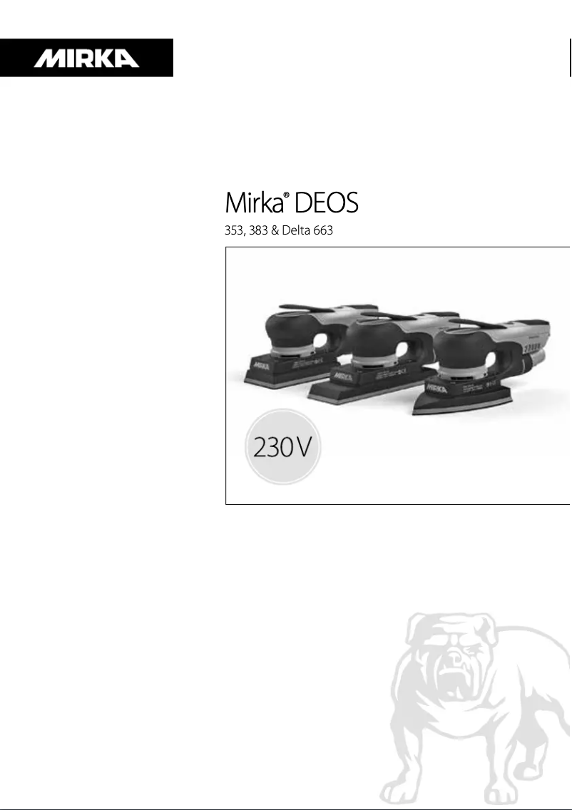 First page image of the manual for DEOS 353CV