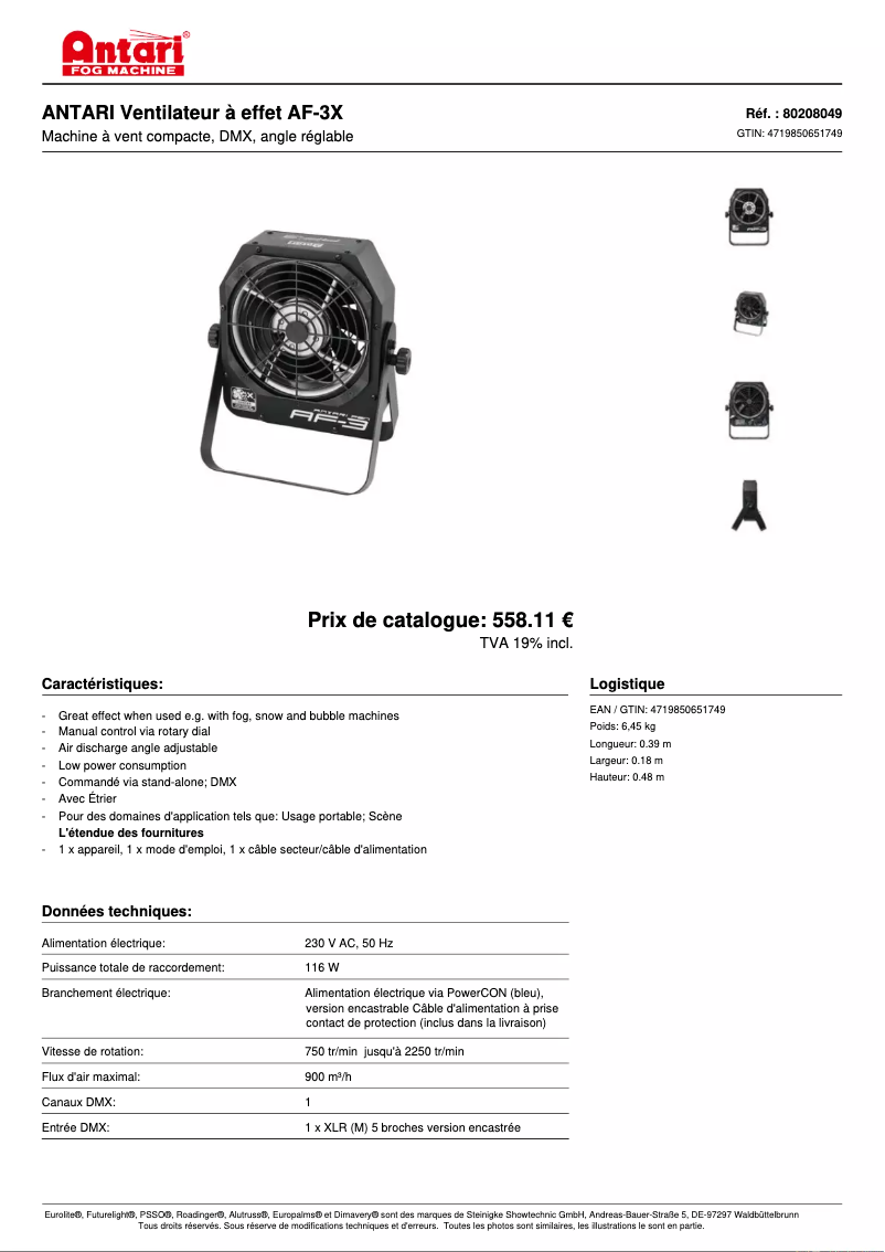 First page image of the manual for AF-3X