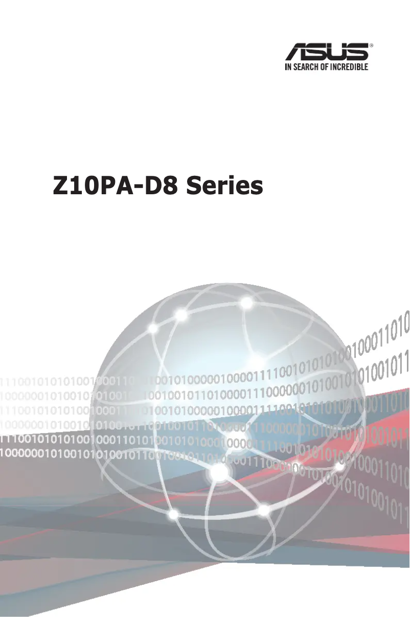 First page image of the manual for Z10PA-D8