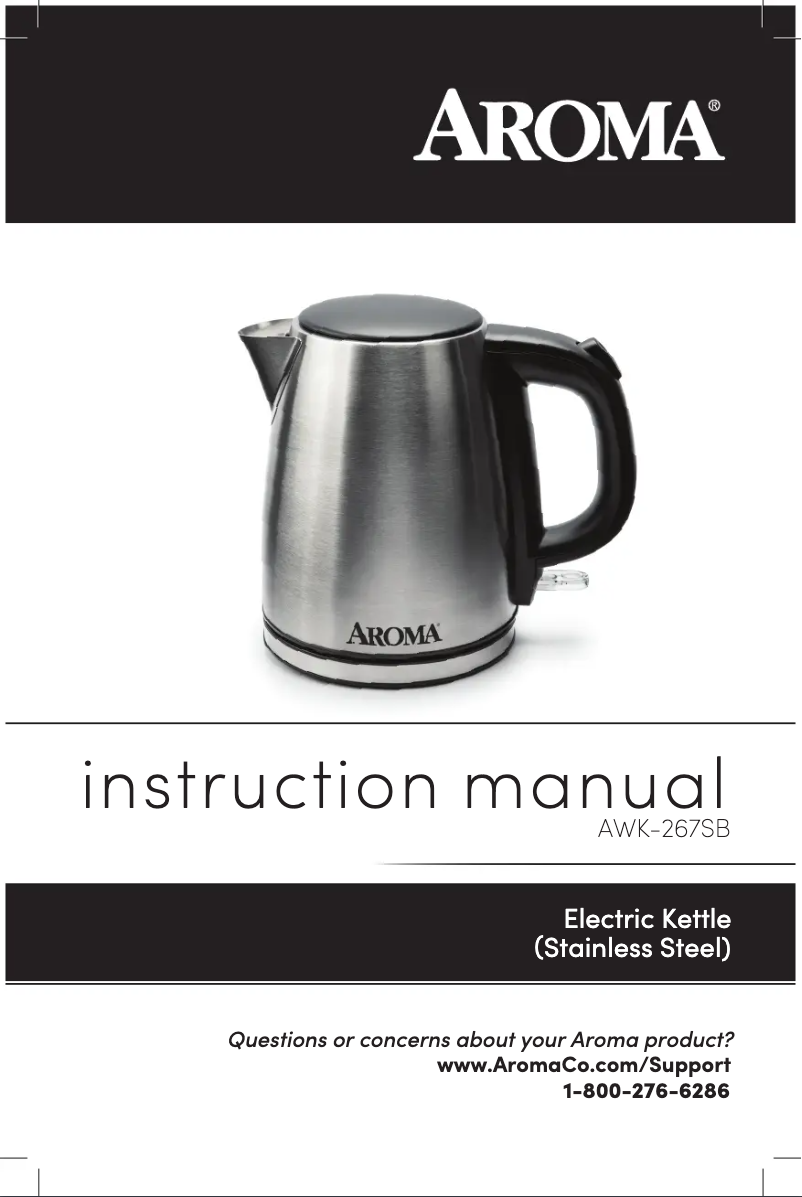 First page image of the manual for AWK-267SB