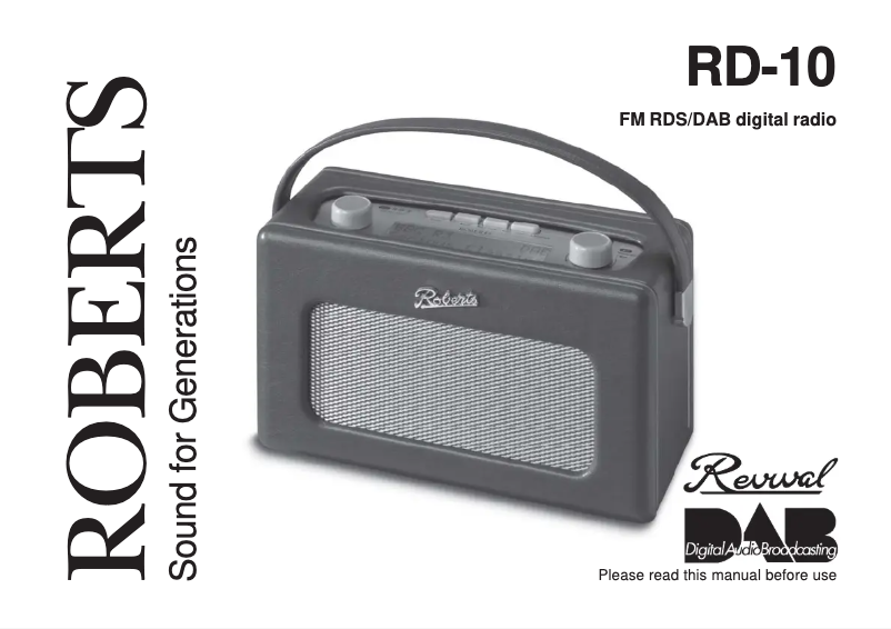 First page image of the manual for Revival RD10