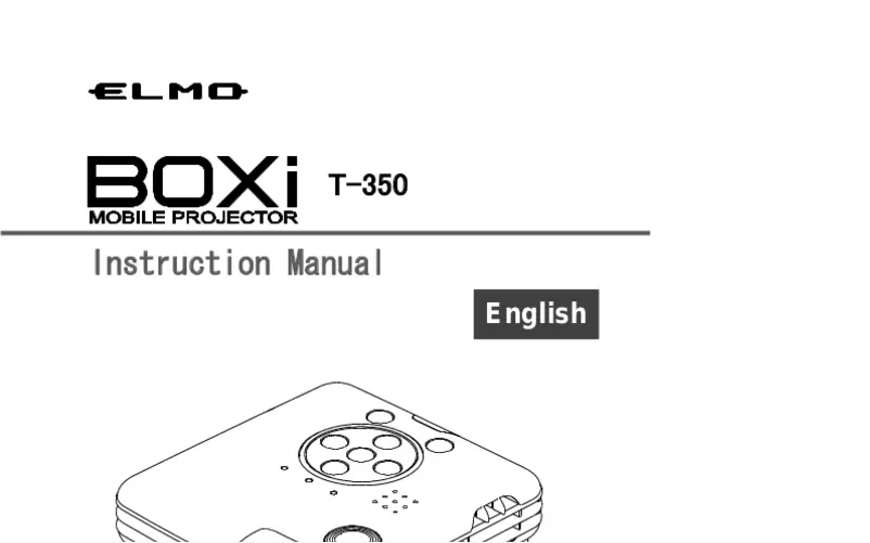 First page image of the manual for BOXi T-350