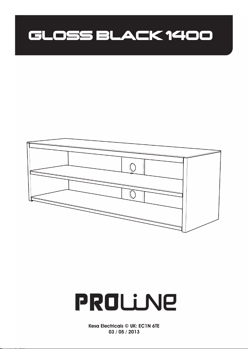 Page 1 of the manual User Manual Proline Gloss Black 1400