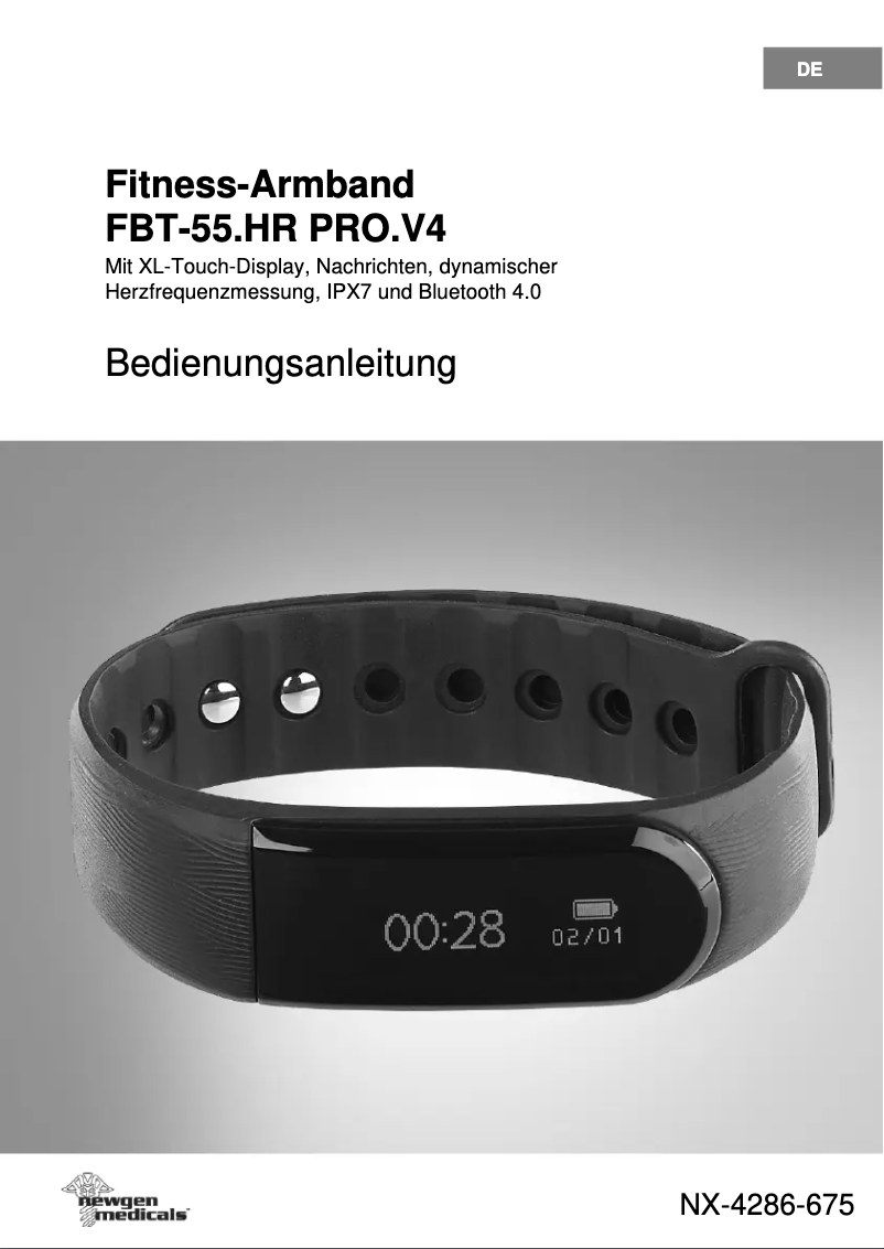 First page image of the manual for FBT-55.HR PRO.V4