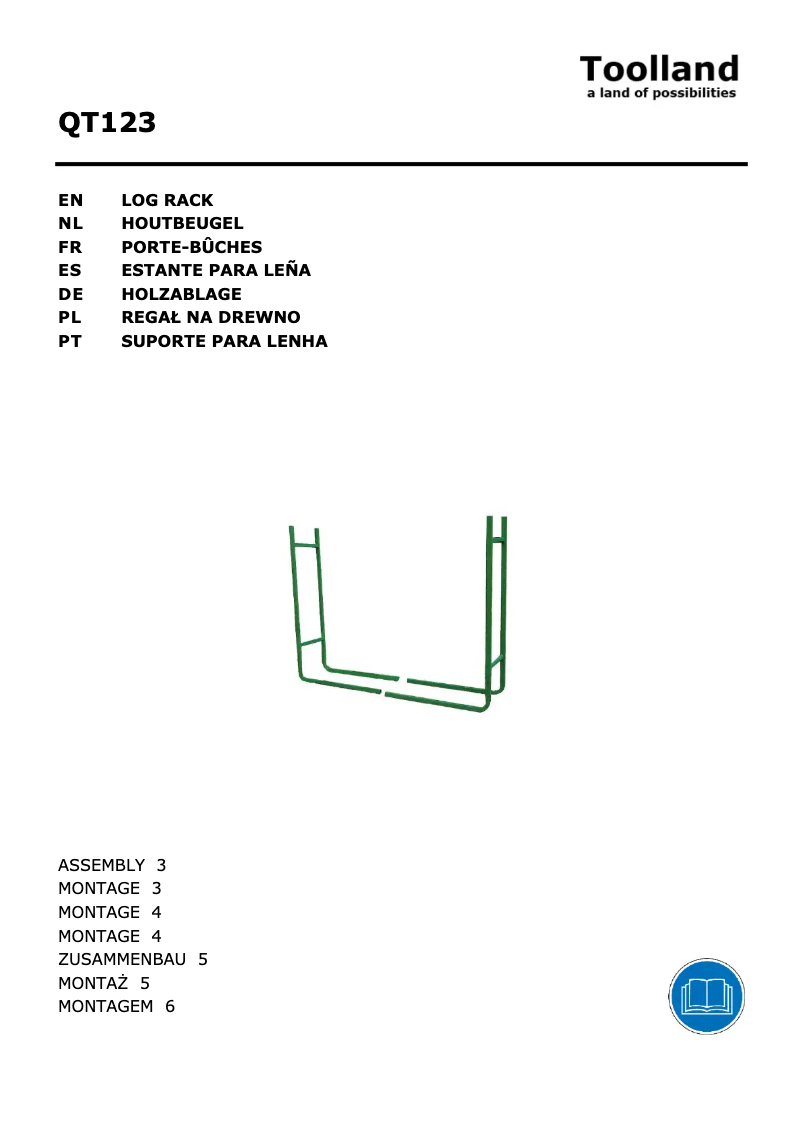 Page 1 of the manual User Manual Toolland QT123