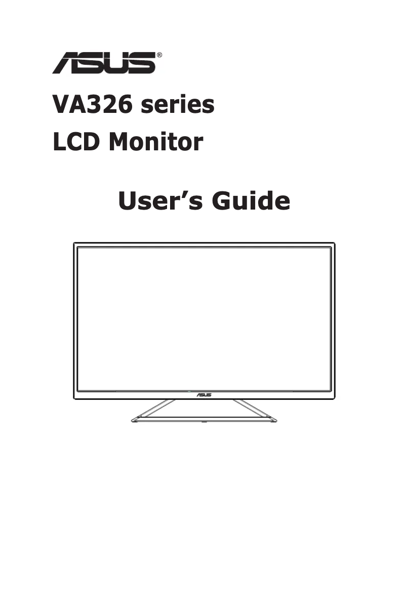 First page image of the manual for VA326H