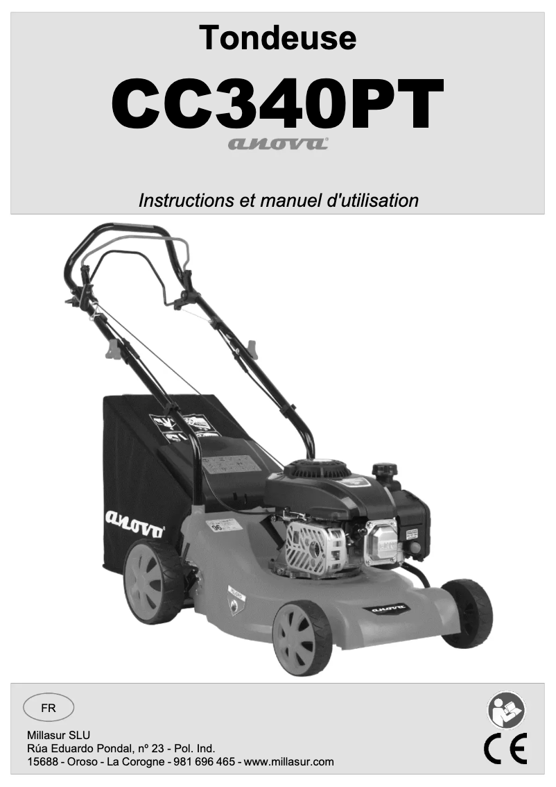 First page image of the manual for CC340PT