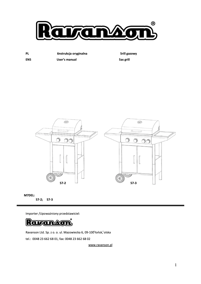 First page image of the manual for GO-3