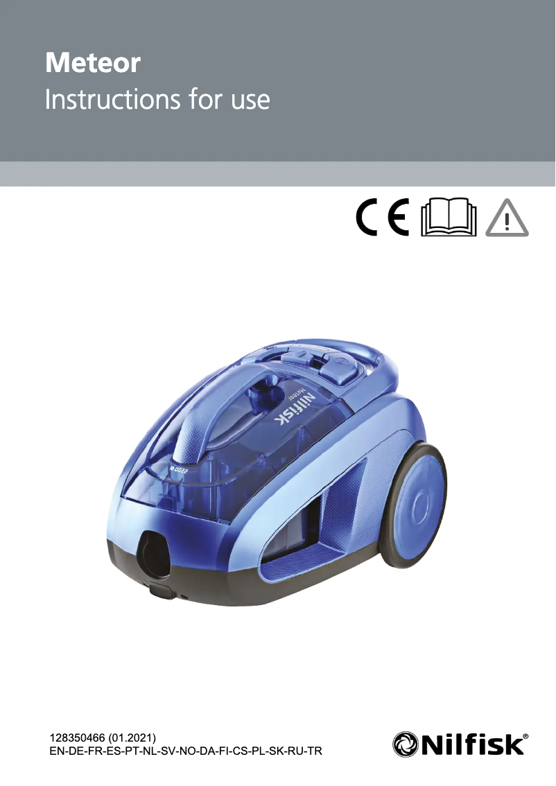 Page 1 of the manual User Manual Nilfisk Meteor