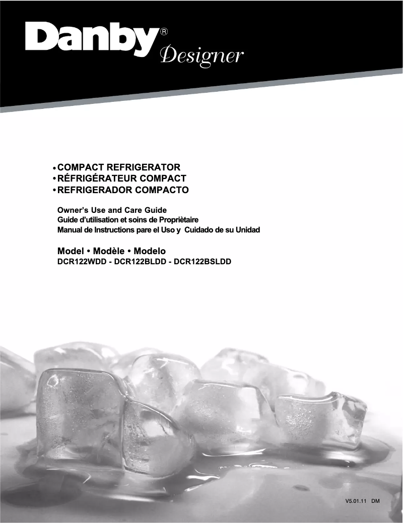 First page image of the manual for DCR122BSLDD